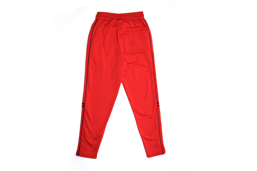 HERITAGE TRACK PANT- RED / NAVY